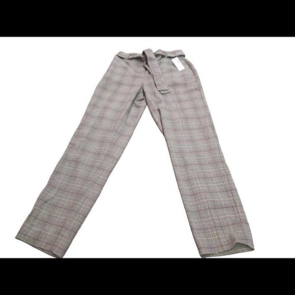Reitmans Womens Plaid Dress Pants With Matching Belt Size 2 Petites​​​